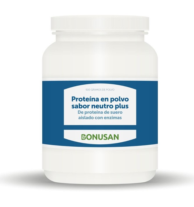 Foto de PROTEINA POLVO SABOR NEUTRO PLUS 500 GR BONUSAN