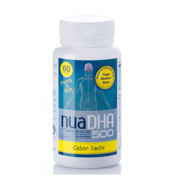 Foto de NUADHA 500 MG LIMON 60 PERLAS MASTICABLES NUA