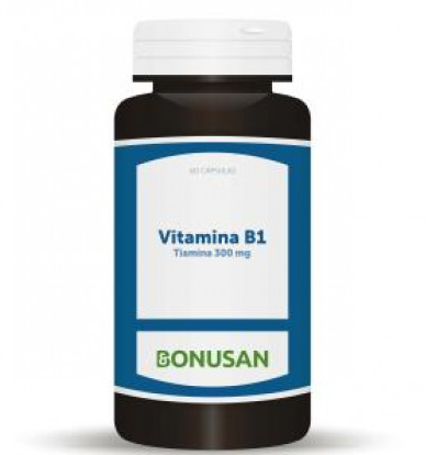 Foto de VITAMINA B1 TIAMINA 300 MG 60 VCAPS BONUSAN