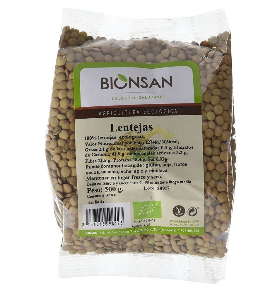 Foto de LENTEJAS MARRONES ECO 500 GR BIONSAN