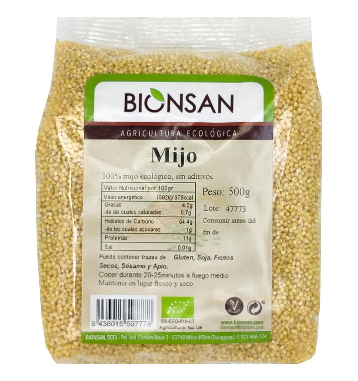 Foto de MIJO EN GRANO ECO 500 GR BIONSAN