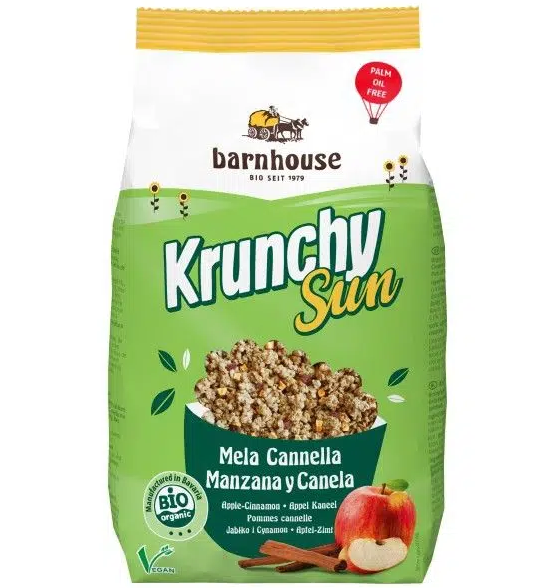 Foto de MUESLI KRUNCHY SUN DE MANZANA Y CANELA BIO 375 GR BARNHOUSE