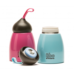Foto de BOTELLA BBO TERMO ACERO INOXIDABLE AZUL 260 ML IRISANA