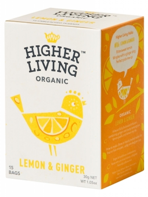 Foto de INFUSION JENGIBRE & LIMON BIO 15 BOLSITAS 30 GR HIGHER LIVING