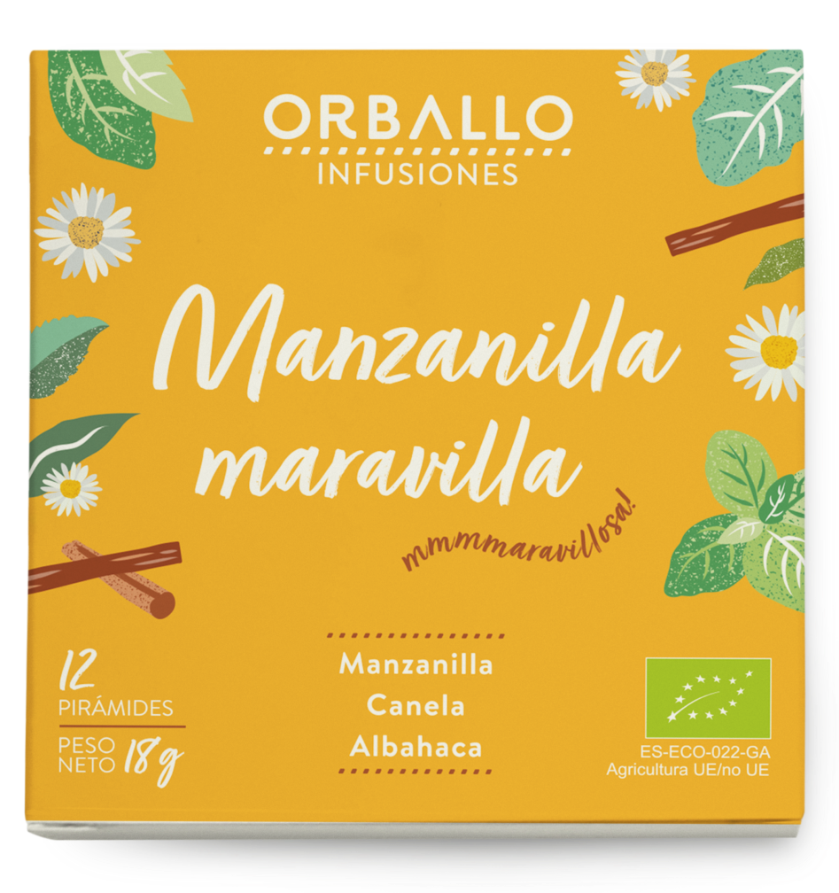 Foto de INFUSION MANZANILLA MARAVILLA BIO 12 PIRAMIDES ORBALLO