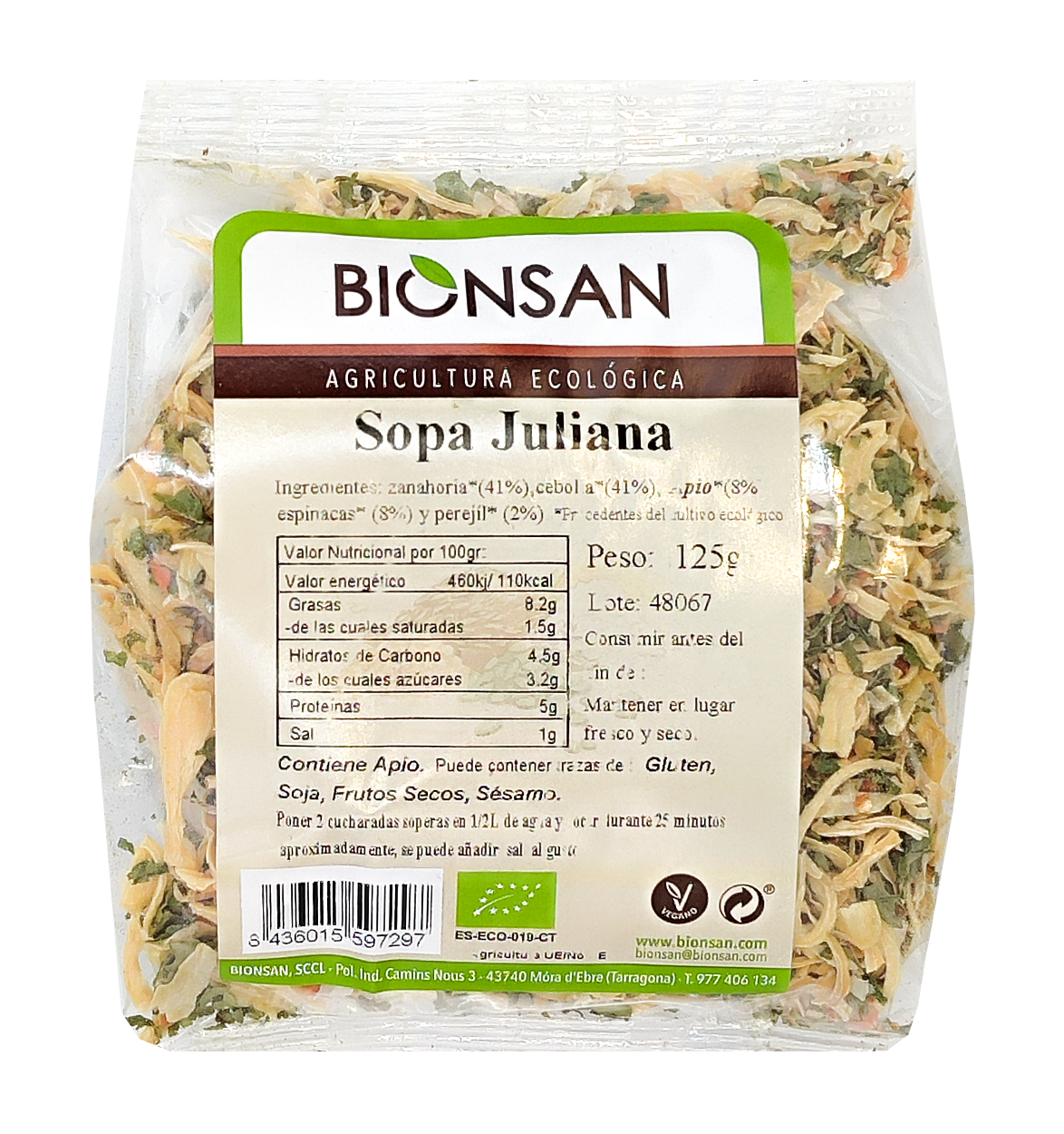 Foto de SOPA JULIANA ECO 125 GR BIONSAN