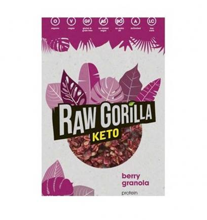 Foto de GRANOLA KETO CON FRAMBUESA BIO 250 GR RAW GORILA