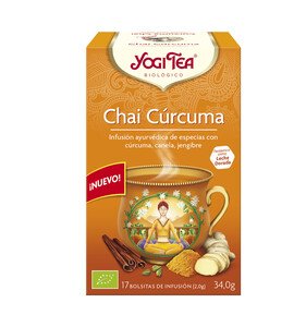 Foto de YOGI TEA CHAI CURCUMA 2ª UNIDAD AL 50% BIO 