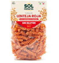 Foto de FUSILLI DE LENTEJA ROJA BIO 250 GR SOLNATURAL 