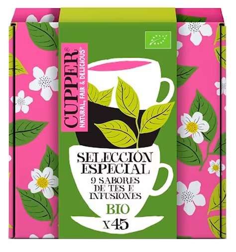 Foto de CAJA REGALO ESPECIAL SELECTION DE INFUSIONES BIO 45 SOBRES CUPPER