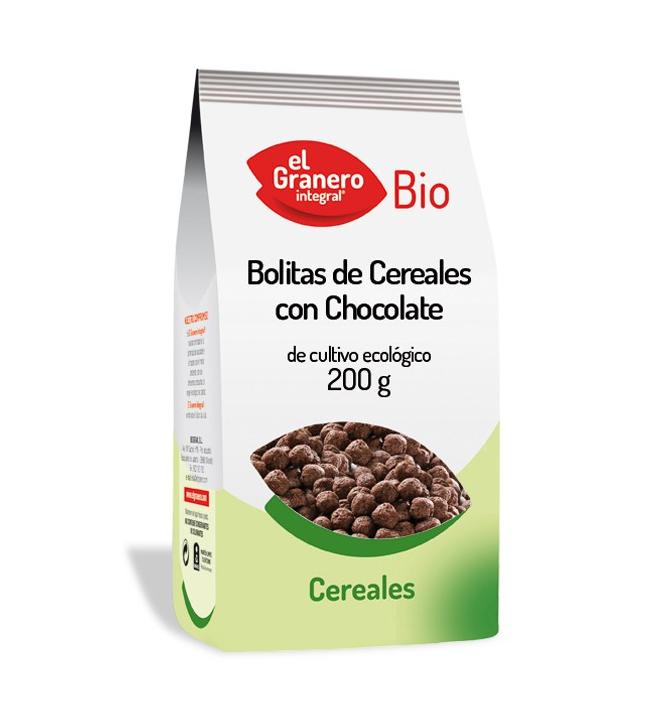 Foto de BOLITAS DE CEREALES CON CHOCOLATE BIO 300 GR EL GRANERO