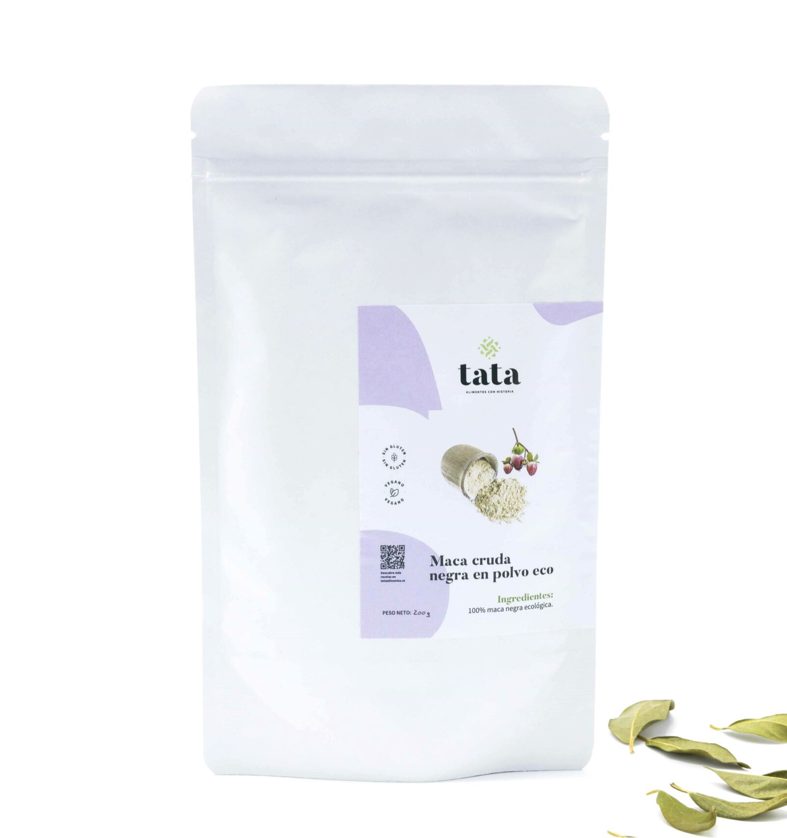 Foto de MACA CRUDA NEGRA EN POLVO BIO 200 GR TATA ALIMENTOS