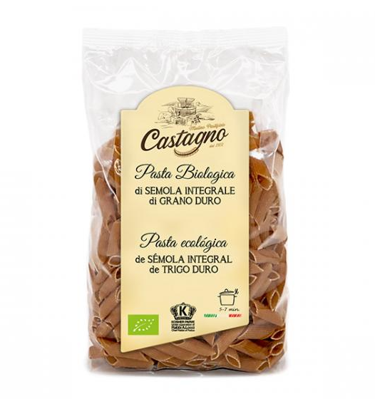 Foto de MACARRON DE SEMOLA INTEGRAL DE TRIGO DURO BIO 500 GR CASTAGNO