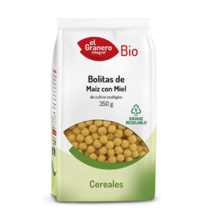 Foto de BOLITAS DE MAIZ CON MIEL BIO 350 GR EL GRANERO