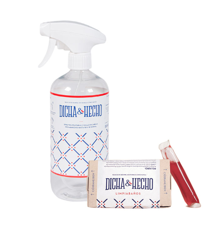 Foto de SPRAY + 2 RECARGAS LIMPIABAÑOS DICHA Y HECHO