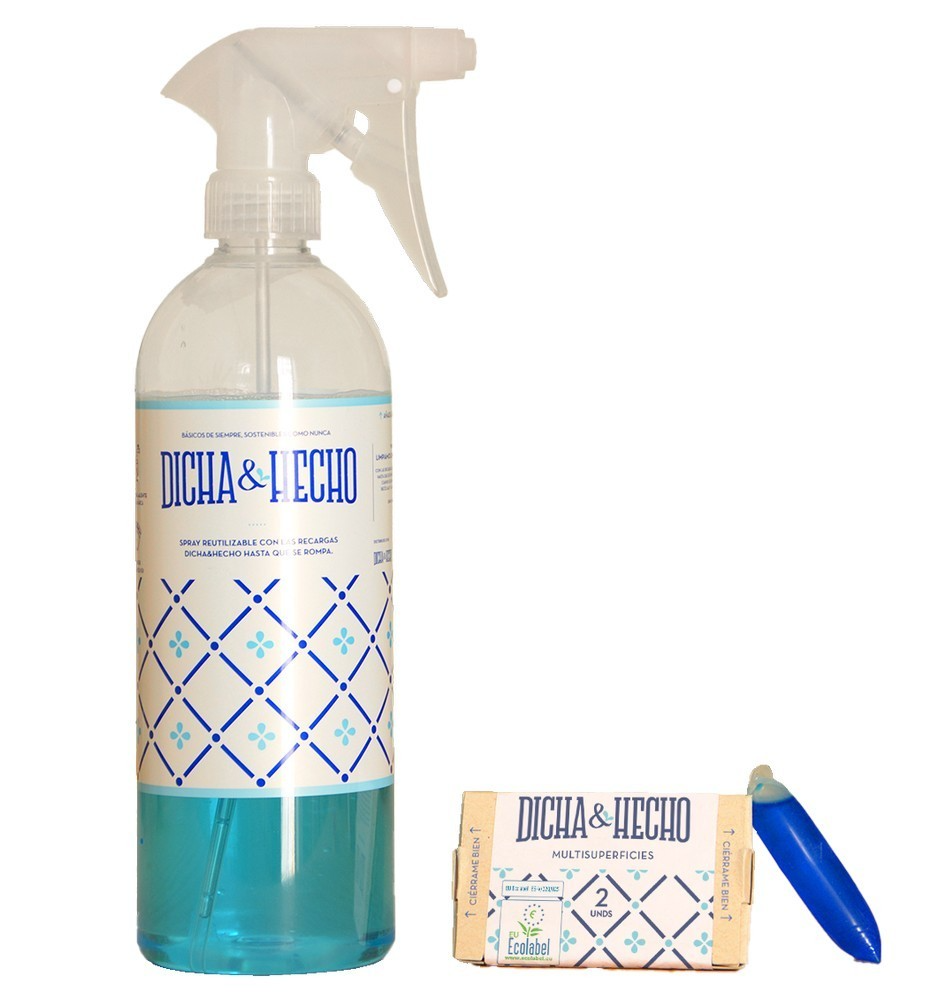 Foto de SPRAY + 2 RECARGAS MULTISUPERFICIES Y LIMPIACRISTALES DICHA Y HECHO