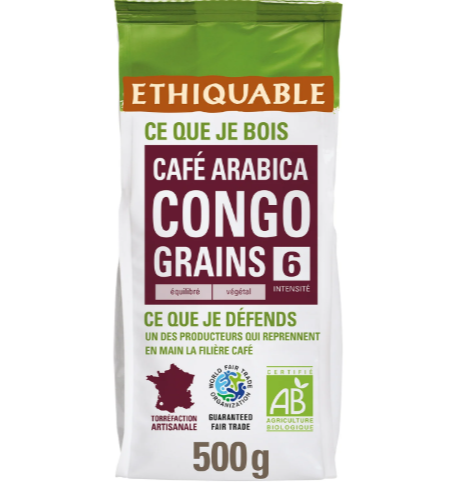 Foto de CAFE PREMIUM CONGO EN GRANO BIO 500 GR ETHIQUABLE