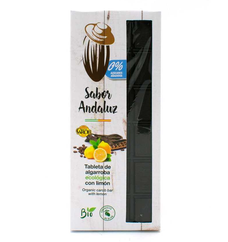 Foto de CHOCOLATE DE ALGARROBA CON LIMON BIO 100 GR SABOR ANDALUZ