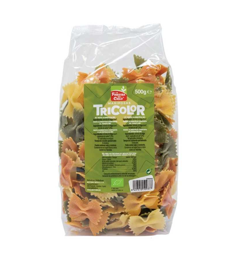 Foto de PASTA MARIPOSAS TRICOLOR BIO 500 GR LFSC