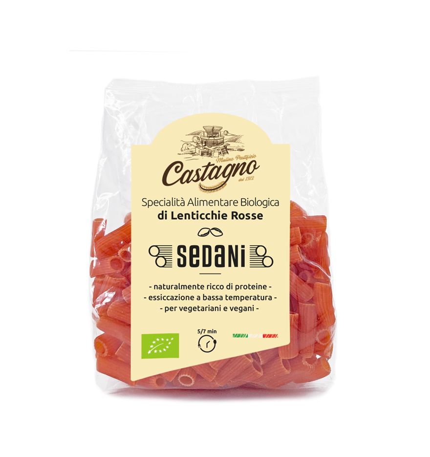 Foto de SEDANIS DE LENTEJA ROJA BIO 250GR CASTAGNO