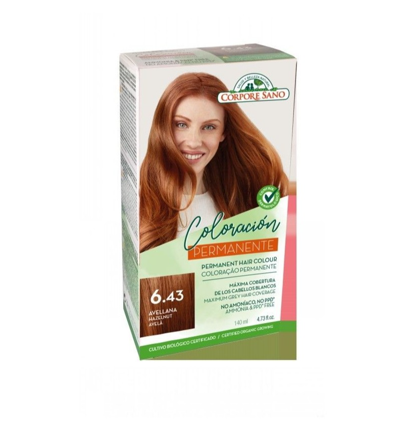 Foto de TINTE 6.43 AVELLANA 140 ML CORPORE SANO