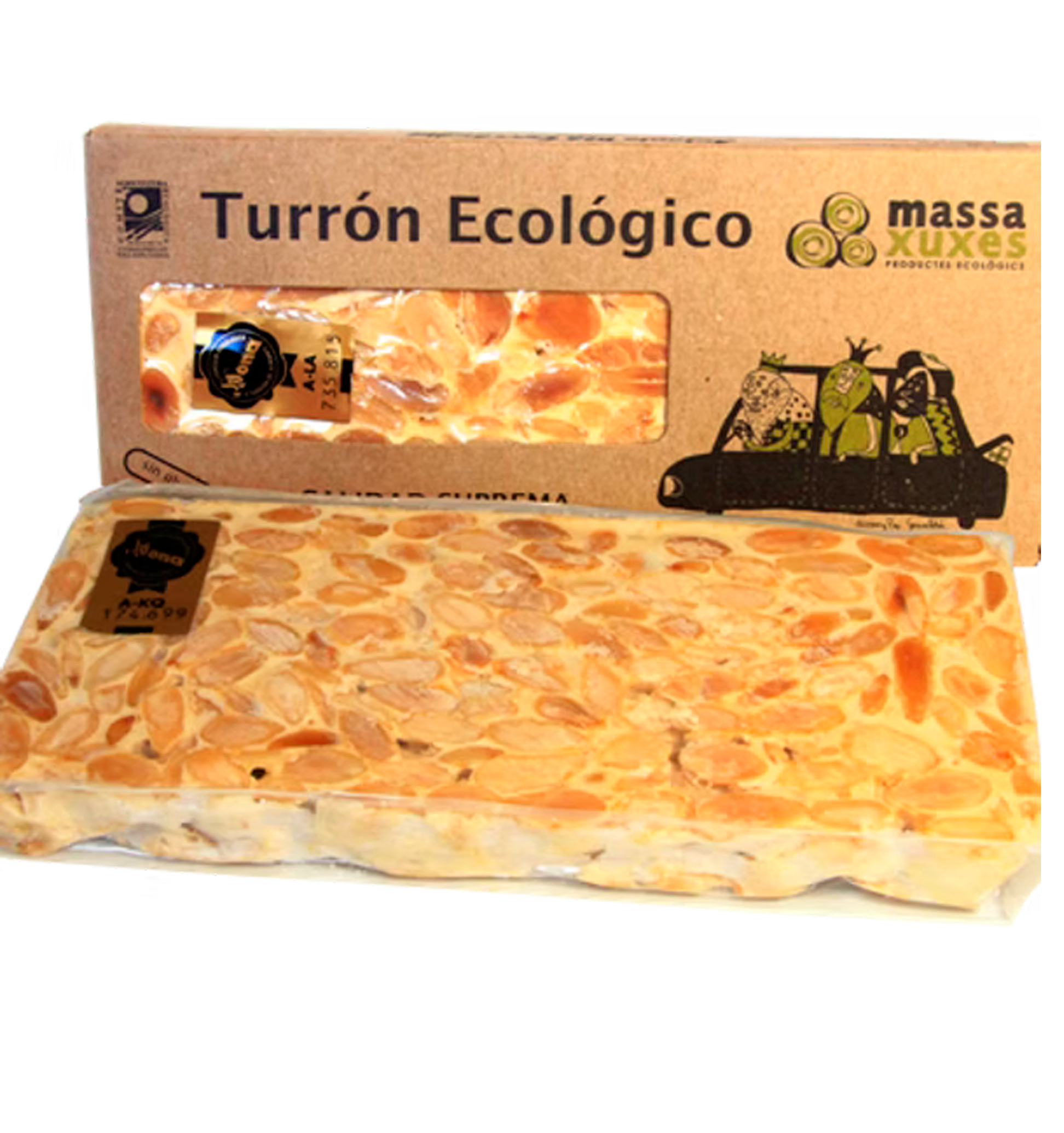 Foto de TURRON ECOLOGICO ALICANTE 200 GR MASSAXUXES