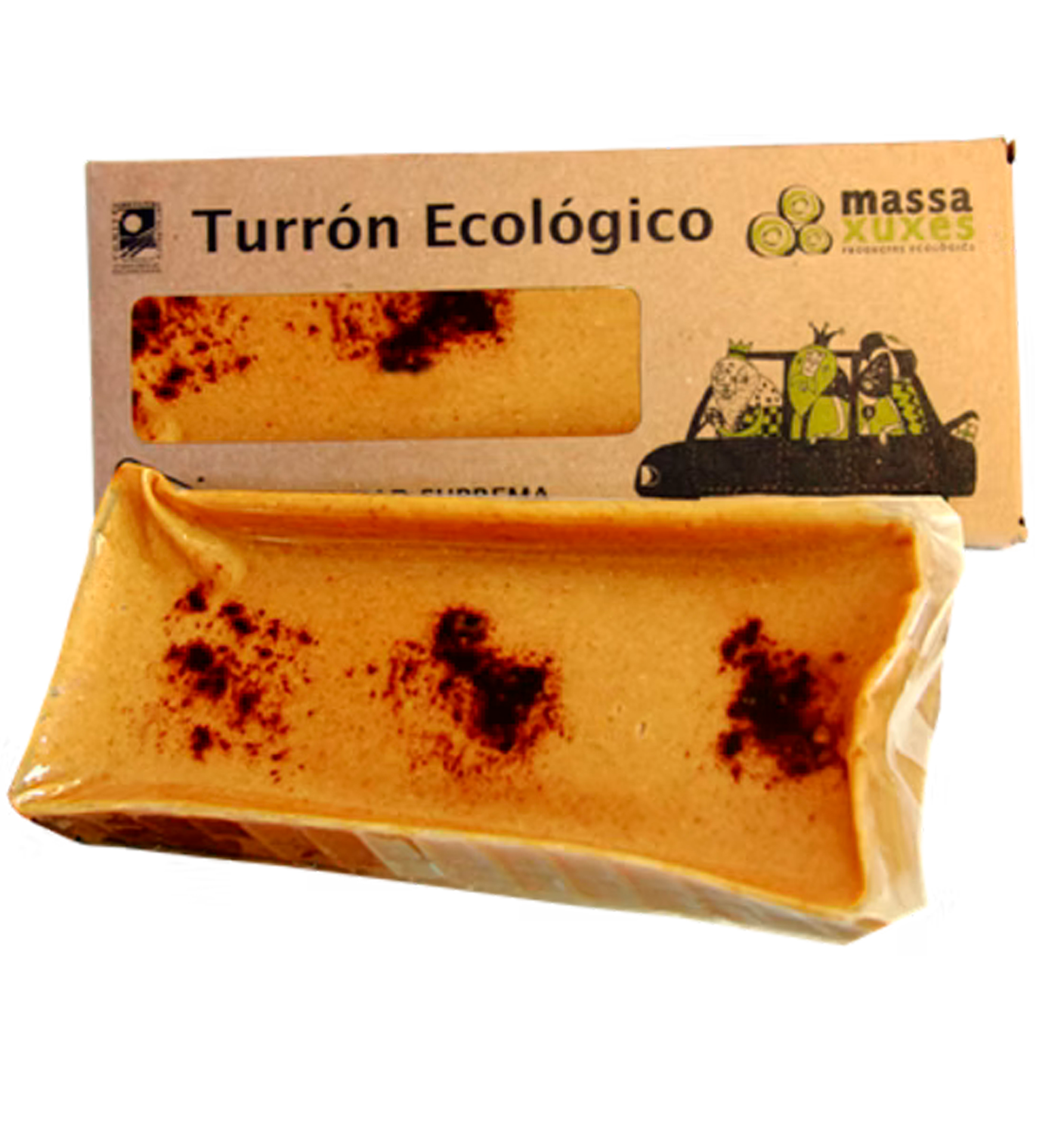 Foto de TURRON ECOLOGICO A LA PIEDRA SIN AZUCAR 200 GR MASSAXUXES