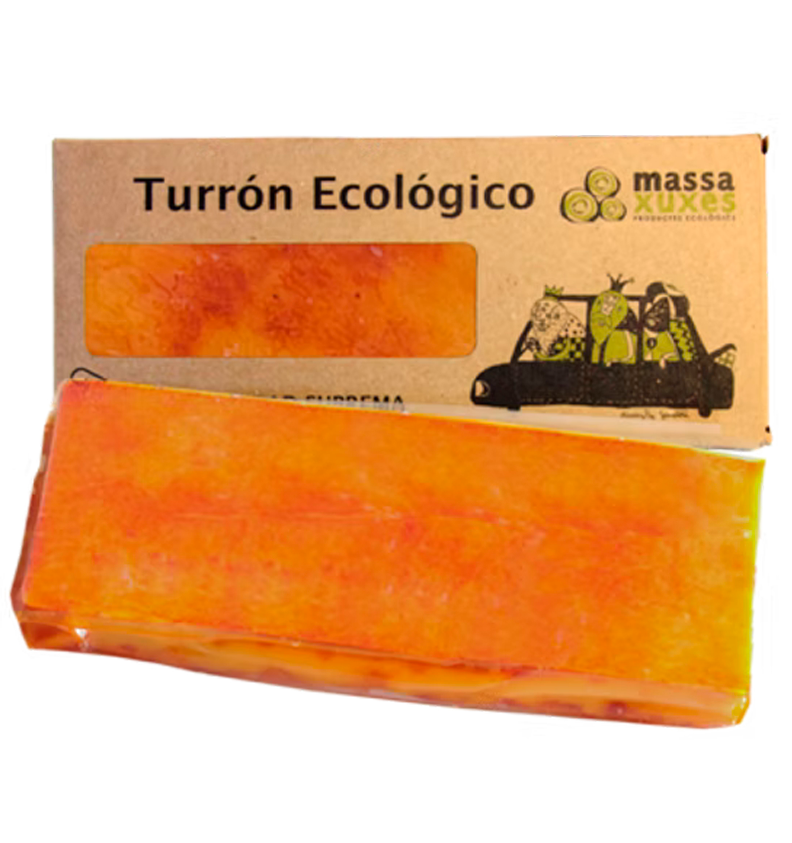 Foto de TURRON ECOLOGICO DE YEMA TOSTADA 200 GR MASSAXUXES