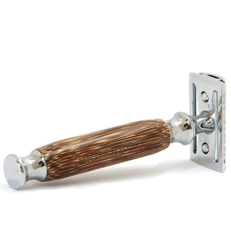 Foto de MAQUINILLA DE AFEITAR DE BAMBU Y ACERO INOXIDABLE BRUSHBOO