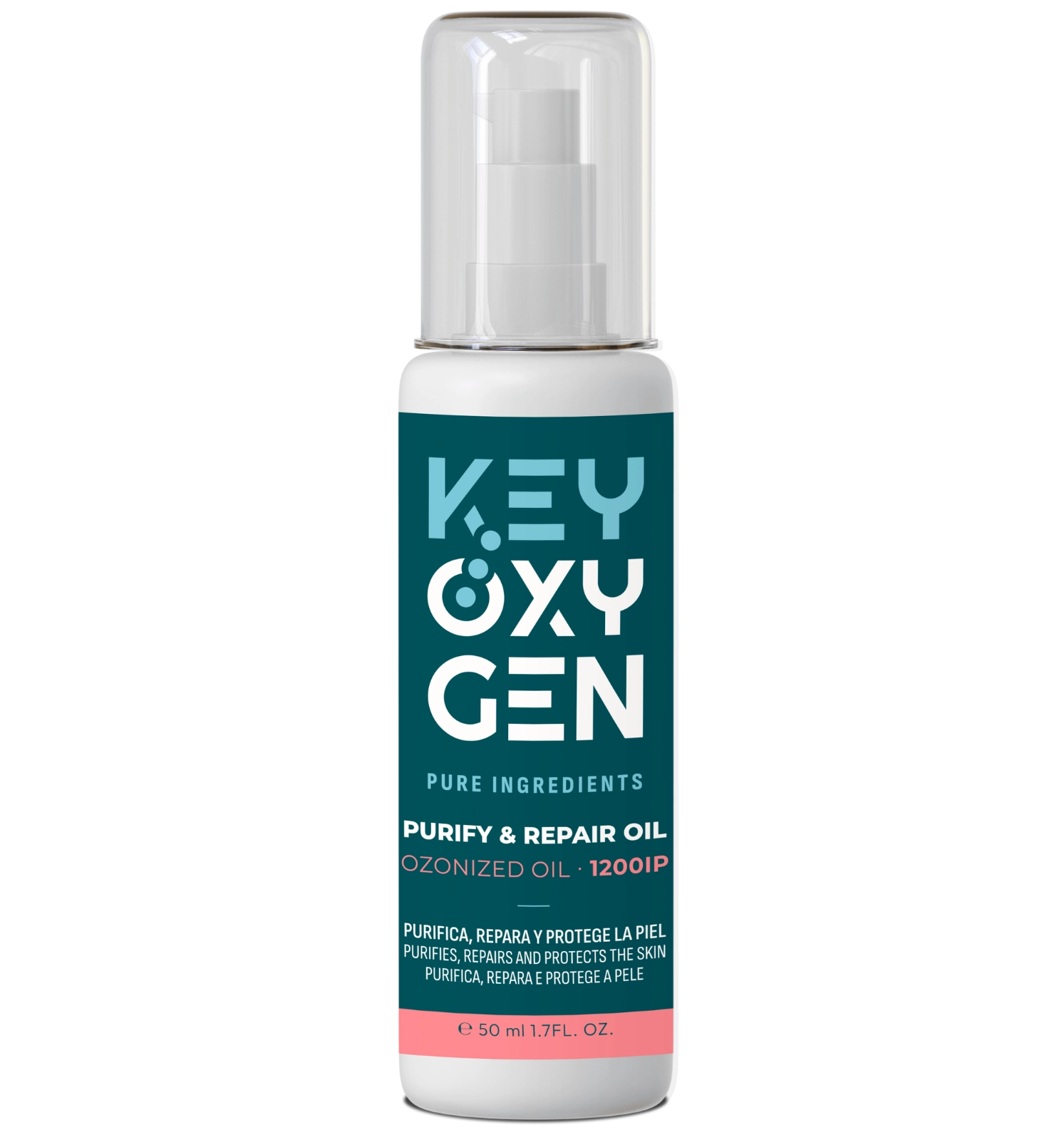 Foto de ACEITE PURIFICADOR Y REPARADOR OZONIZADO 1200IP BIO 50 ML KEYOXYGEN 