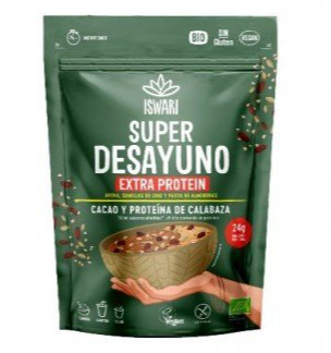 Foto de SUPER DESAYUNO CACAO Y PROTEINA BIO 360G ISWARI 