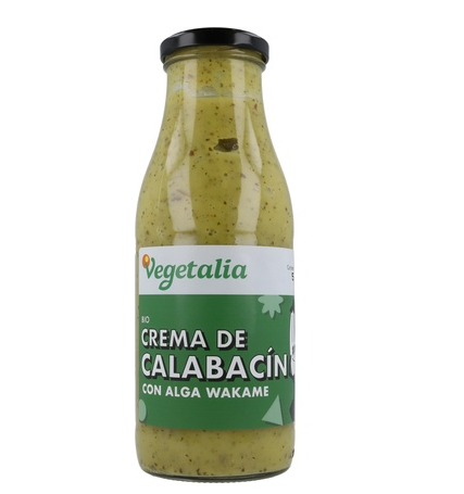 Foto de CREMA DE CALABACIN C/ALGA WAKAME BIO 500 ML VEGETALIA