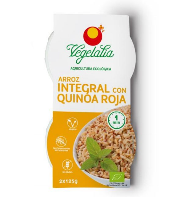 Foto de ARROZ INTEGRAL CON QUINOA ROJA BIO 250 GR VEGETALIA